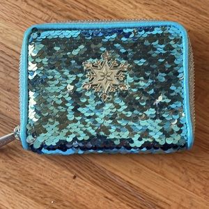 NWOT Disney Loungefly Frozen Flip Sequin Wallet